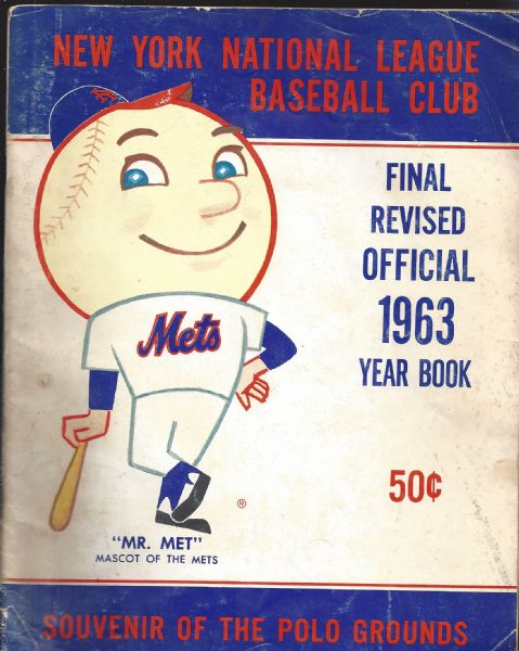 1963 NY Mets Final Revised Yearbook
