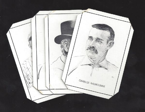 1950 Callahan's Baseball Card Lot of (4) with Old Hoss Radbourne