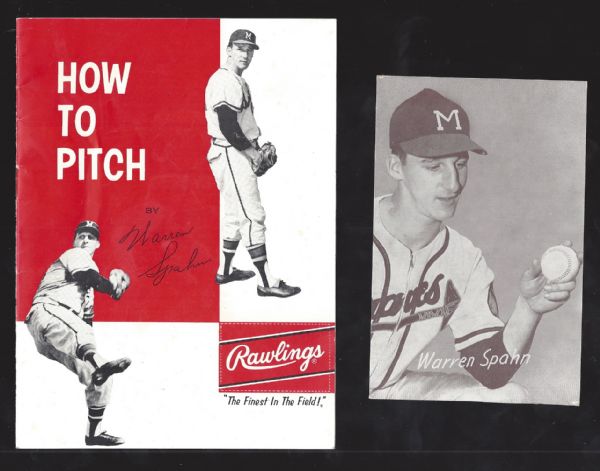 1950's-60's Warren Spahn (HOF) Memorabilia Lot