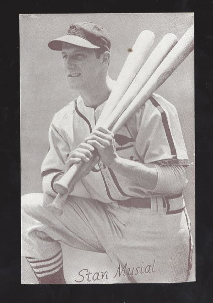 1950's Stan Musial (HOF) Exhibit Card