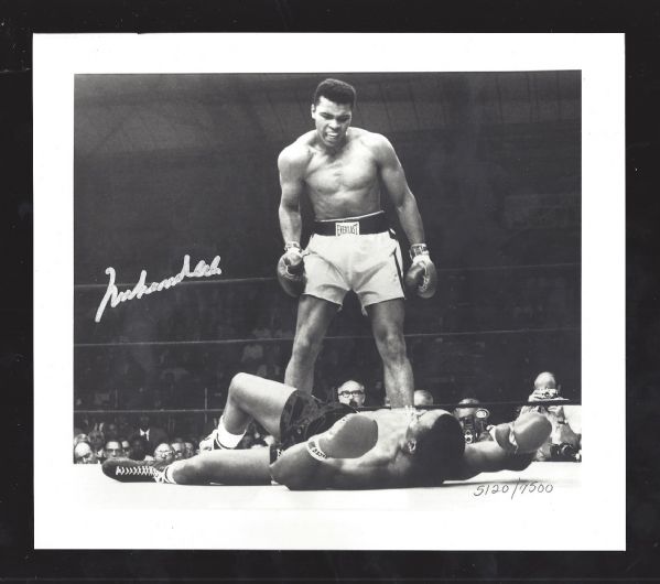 Muhammad Ali Autographed Print & Watch Set Memorabilia Lot 