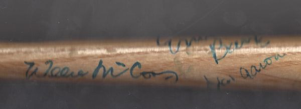 Mini Bat Signed by (6) Members of the 500 HR Club