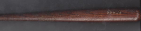 1957 San Francisco Seals Dark Grained Mini Bat (Last Year in PCL) 