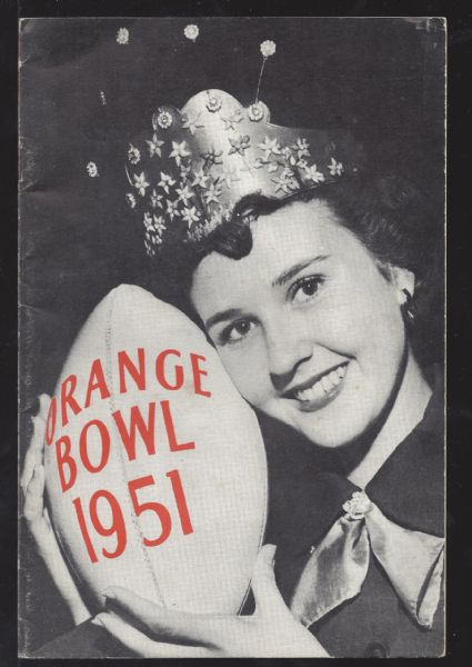 1951 Orange Bowl (Miami vs Clemson) Official Press - Radio Guide