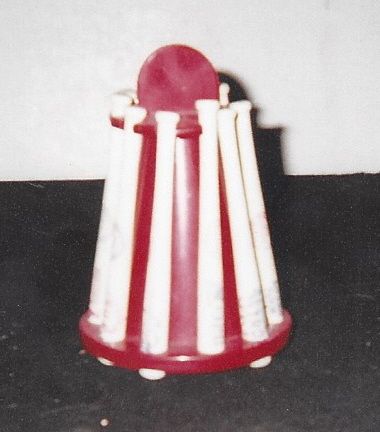 C. 1960's - 70's National League Plastic Bat Rack with Insert Bank 