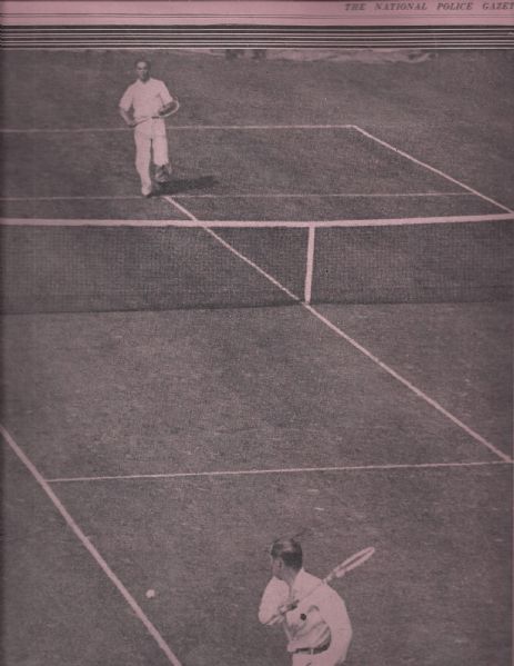 1929 Bill Tilden (Tennis) Police Gazette Full Page Plate