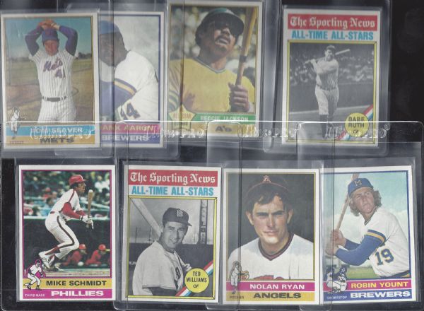 1976 Topps Baseball Card Set Full and Complete from 1 - 660 (Ex - Mint) 