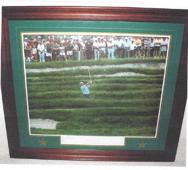 1983 Arnold Palmer US Open Framed and Signed Large Size Print