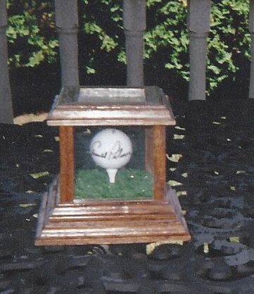 C. 1980's-90's Arnold Palmer Signed Golf Ball with Plexi-Glass Case