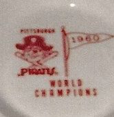 1960 Pittsburgh Pirates World Champions Decorative Plate