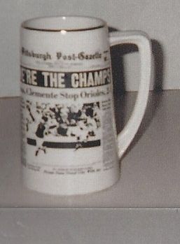 1971 & 1979 Pittsburgh Pirates World Champions Collectors Mug and Glass