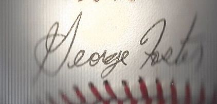 George Foster (Slugger Supreme) Autographed ONL Baseball