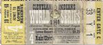 1948 Cleveland Indians World Series Game # 4 Clincher Ticket