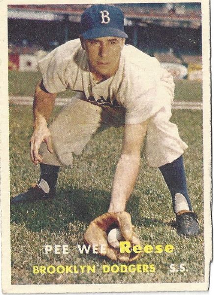 1957 Pee Wee Reese (Brooklyn Dodgers) Topps Baseball Card