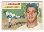 1956 Sandy Koufax 2nd Year Topps Card