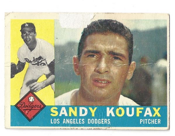 1960 Sandy Koufax Topps Baseball Card