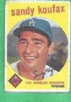 1959 Sandy Koufax (HOF) Topps Baseball card