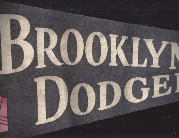 C. Early 1950's Brooklyn Dodgers Emmett Kelly Pennant