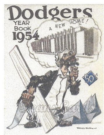 1954 Brooklyn Dodgers Official Yearbook