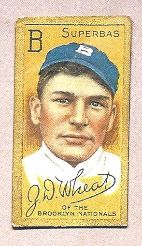 1911 Zack Wheat (Brooklyn Dodgers - HOF) T205 Gold Border Card