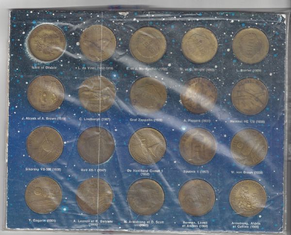 1970 History of Space Complete Coin Set