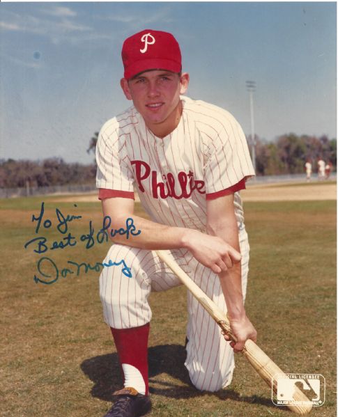 Don Money (Philadelphia Phillies) Personalized Autographed 8 x 10 Photo