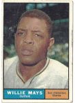 1961 Willie Mays Topps Baseball Card 