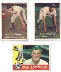 1950s/60s NY Yankees Lot of (3) Cards
