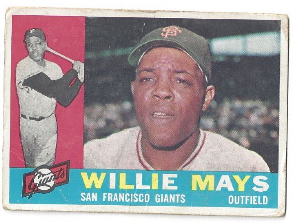 1960 Willie Mays Topps Baseball Card