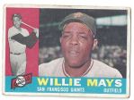 1960 Willie Mays Topps Baseball Card