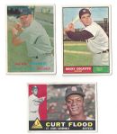 1950s/60s Baseball Semi-Star Lot of (3) 
