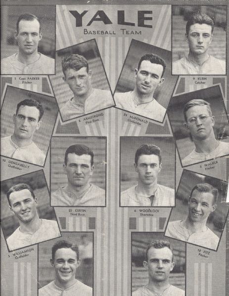 1935 Yale University Baseball Team Composite 