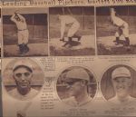 1920s Baseball Players Stylish Rotogravure Display Framed