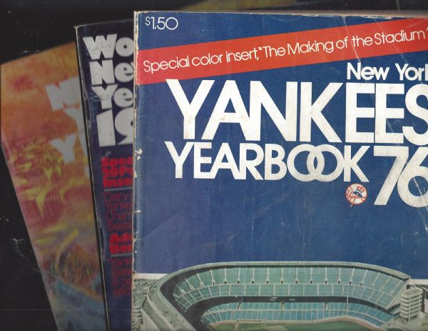 1976 - 1992 NY Yankees Yearbook Lot of (12) 