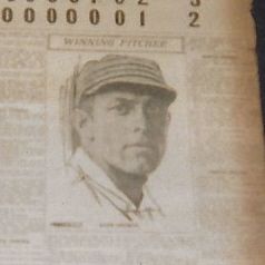 1911 World Series (Game # 3 ) Newspaper Front Page with Christy Mathewson