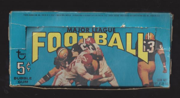 1968 Topps Football Empty Wax Display Box