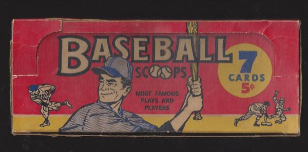 1961 Nu-Card Baseball Empty Wax Display Box 