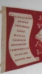 1954 MLB All-Star Game (National League) Scroll Pennant at Cleveland