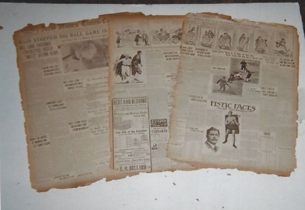 1911 World Series Newspaper Pages lot of (3)