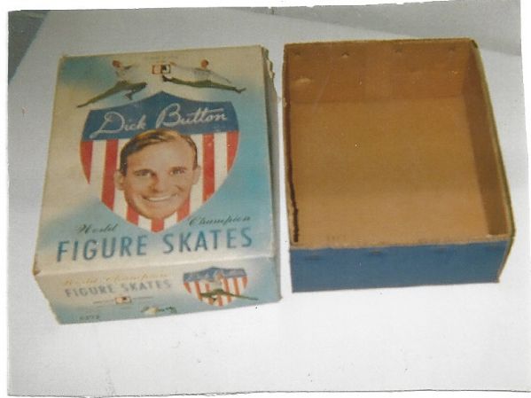 1950's Dick Button (Olympic Champion Figure Skater) Empty Display Box