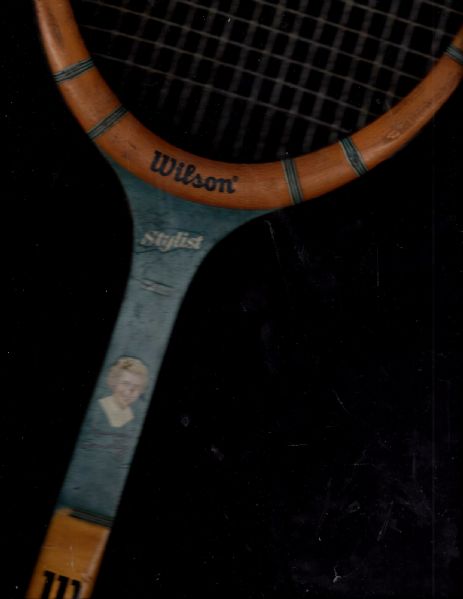 1950's Margaret Connolly (Tennis Champion) Picture Tennis Racket