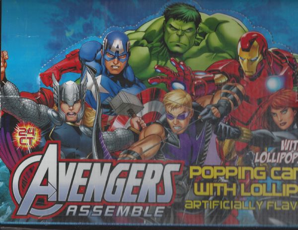 2014 The Avengers - Marvel Super Heroes Empty Candy Display Box 