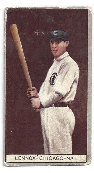 1912 Edgar Lennox (Chicago Cubs) T207 Recruit Card 