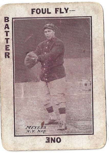 1913 Chief Meyers (NY Giants) Tom Barker Game Card