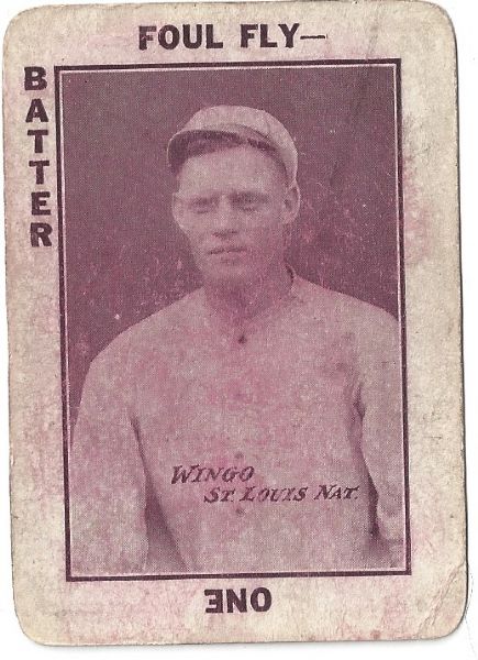 1913 Ivy Wingo (St. Louis Cardinals) Tom Barker Game Card