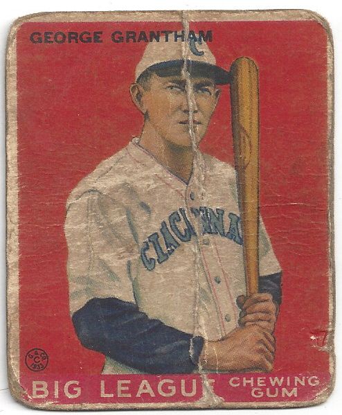 1933 George Grantham (Cincinnati Reds) Goudey Baseball Card 