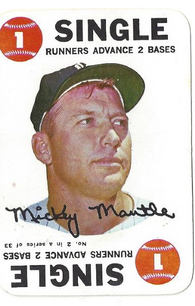 1968 Mickey Mantle (HOF) Topps Game Card Better Grade