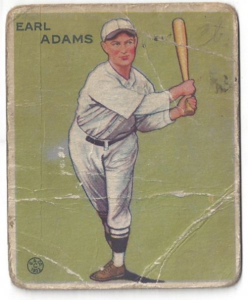 1933 Earl Adams Goudey Baseball Card