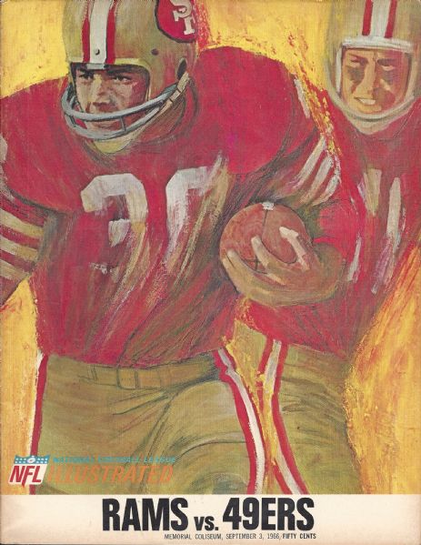 1966 LA Rams vs SF 49'ers (NFL) Football Program 