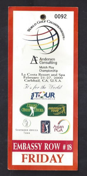 2000 World Golf Championship at LaCosta Resort & Spa - Carlsbad, Cal. 